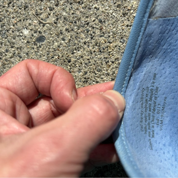 Enzo Angiolini women’s light blue leather loafers, 9.5 - Picture 2 of 4